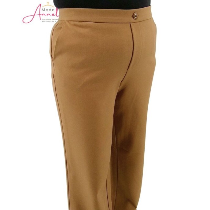 ZIZO Broek Patti wide leg Dark Sand
